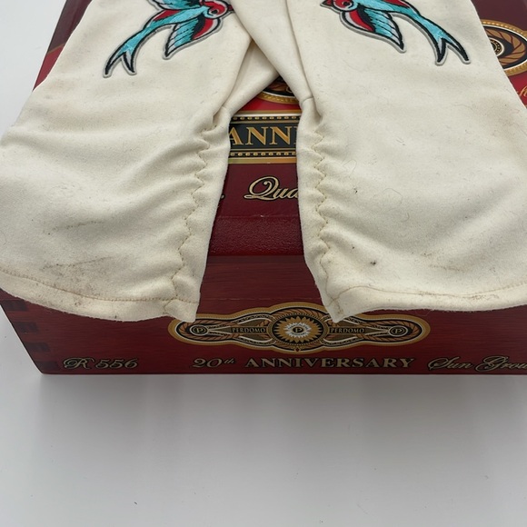 Vintage gloves with swallow accents, small size - Picture 3 of 6